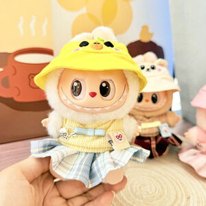 Clothes only!! Labubu 17cm keychain cute custom clothes outfits - 0523